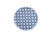 ⚫ Modern Circle Pattern Round Mat / Coaster - Light Blue & Black 🔵