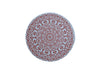 ❤️ Love Mandala Round Mat / Heart Pattern Coaster - Light Blue & Red Medallion 💖
