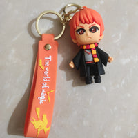🦁 Ron Weasley Chibi Keychain: "The World of Magic" Strap & Gryffindor Scarf 🧡