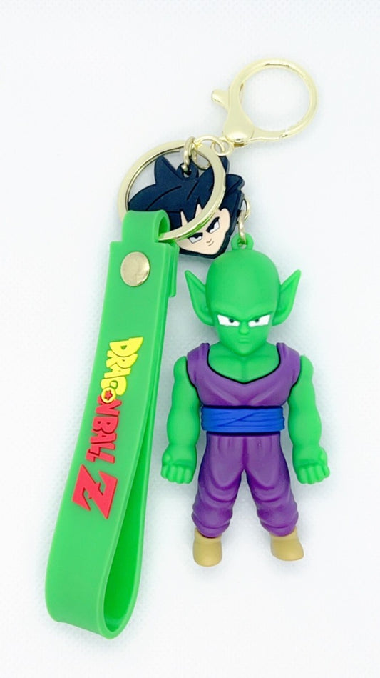 Dragon Ball Z Piccolo 3D Keychain with Green Strap – Anime Collectible Accessory