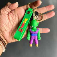 Dragon Ball Z Piccolo 3D Keychain with Green Strap – Anime Collectible Accessory