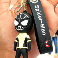 Black Suit Spider-Man 3D Keychain with Strap – Marvel Superhero Collectible