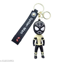 Black Suit Spider-Man 3D Keychain with Strap – Marvel Superhero Collectible