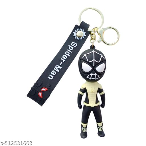 Black Suit Spider-Man 3D Keychain with Strap – Marvel Superhero Collectible