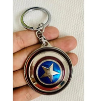 Captain America Shield Keychain | Premium Metal Marvel Accessory