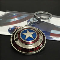 Captain America Shield Keychain | Premium Metal Marvel Accessory