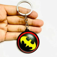 Batman Logo Keychain | Superhero Emblem