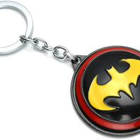 Batman Logo Keychain | Superhero Emblem