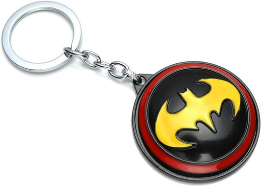Batman Logo Keychain | Superhero Emblem