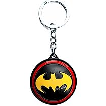 Batman Logo Keychain | Superhero Emblem