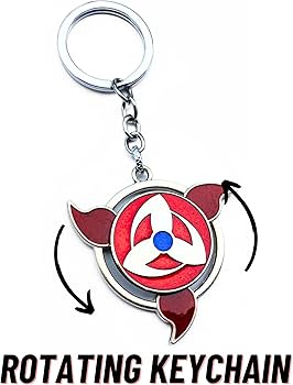 Naruto Shuriken Rotating Keychain – Uchiha Clan Spinner Accessory