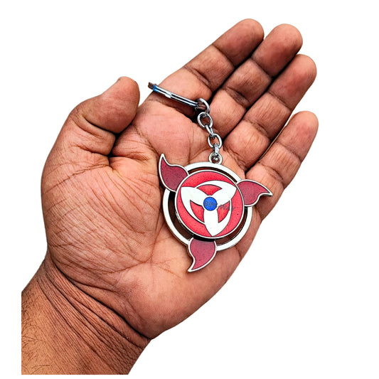 Naruto Shuriken Rotating Keychain – Uchiha Clan Spinner Accessory