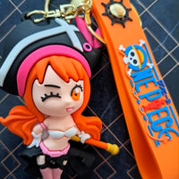 One Piece Nami Pirate Outfit Keychain | Collectible Charm