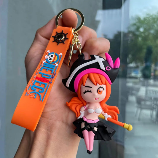 One Piece Nami Pirate Outfit Keychain | Collectible Charm