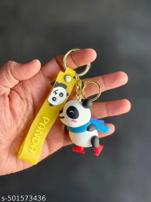 Cute Panda Keychain | Winter Scarf Edition