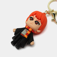 🦁 Ron Weasley Chibi Keychain: "The World of Magic" Strap & Gryffindor Scarf 🧡