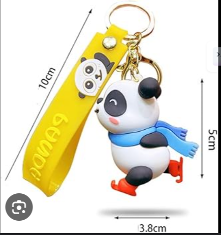 Cute Panda Keychain | Winter Scarf Edition