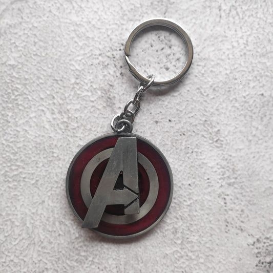 Avengers Logo Metal Keychain – Marvel Superhero Emblem