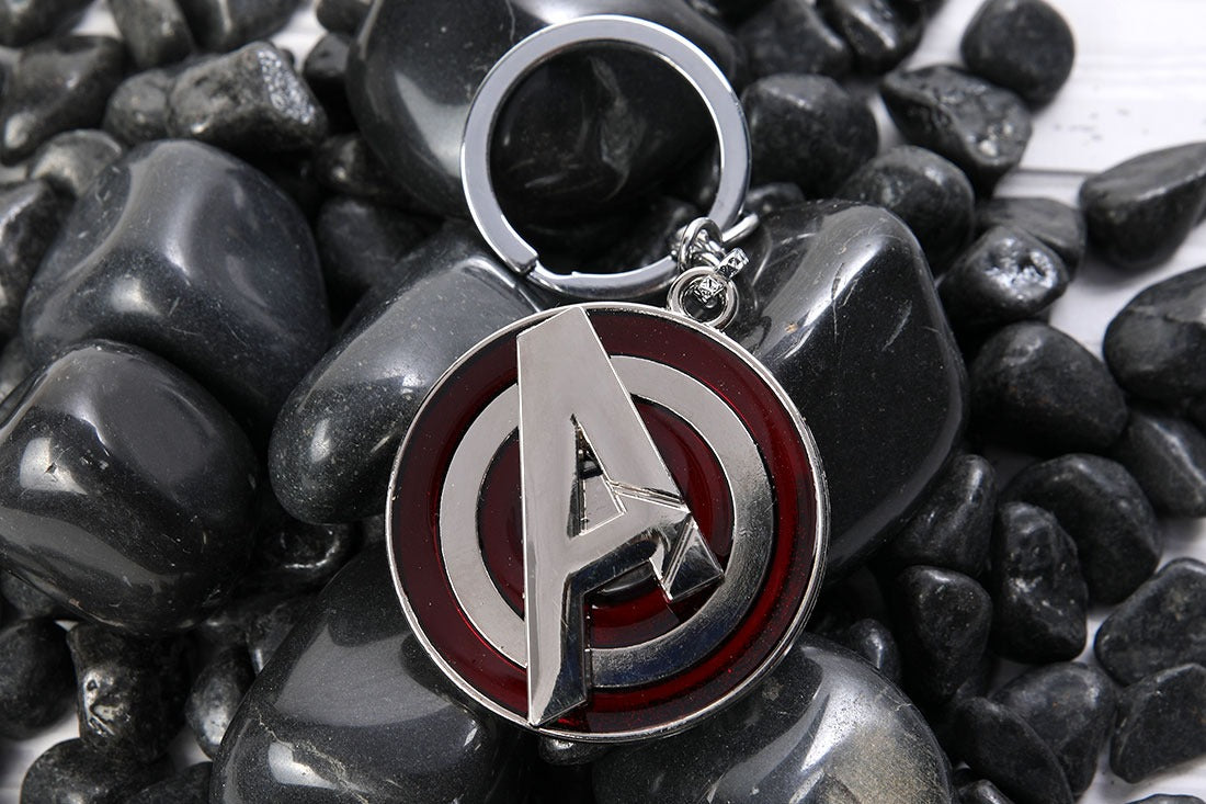 Avengers Logo Metal Keychain – Marvel Superhero Emblem