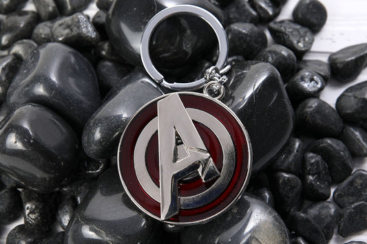 Avengers Logo Metal Keychain – Marvel Superhero Emblem