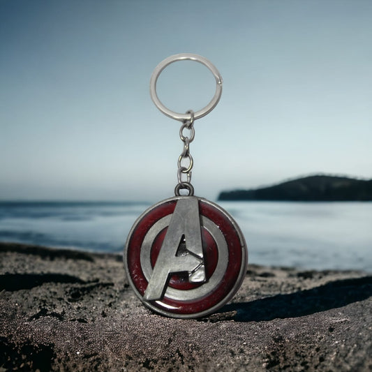 Avengers Logo Metal Keychain – Marvel Superhero Emblem